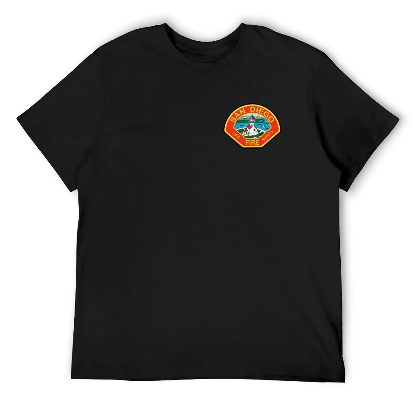 

San Diego Fire and Rescue Department Patch T-Shirt anime stuff anime figures essential t shirt mens designer clothes