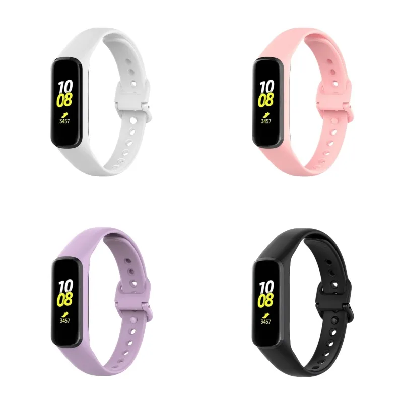 Tali Silikon Olahraga untuk Samsung Galaxy Fit 2 SM-R220 Gelang Pintar untuk Samsung Galaxy Fit 2 SM-R220 Tali Jam Tangan Pengganti