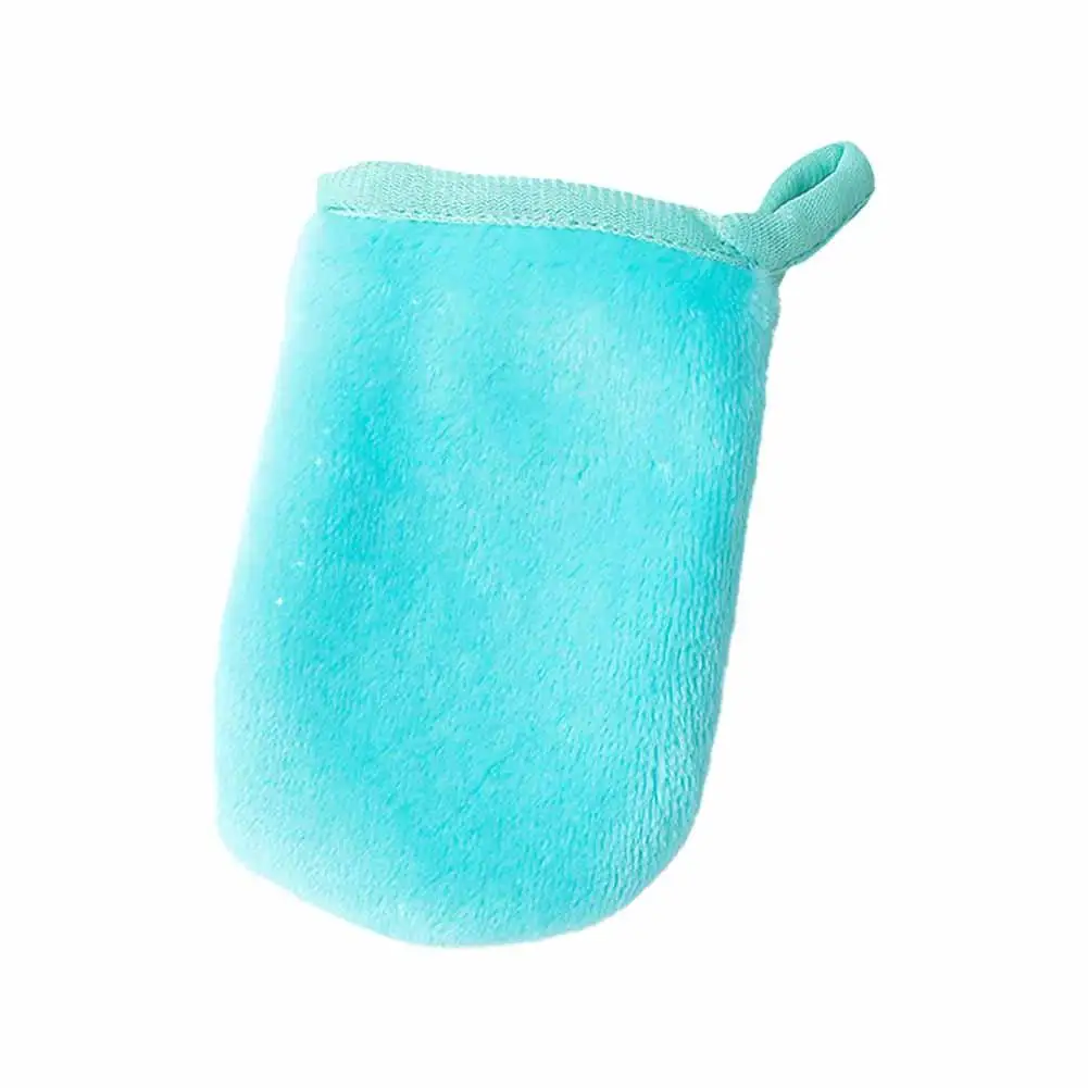 1PCS Makeup Remover Cleansing Gloves Reusable Microfiber Towel Face Cosmetic Makeup Beauty Care Puff Tool F6J7