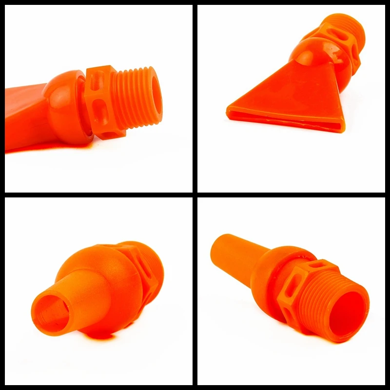 Universal Male Thread Duck Beak Aquarium Fish Tank Accessories Outlet Nozzle Duckbilled Increasing Tube Orange Joints 2-10PCS