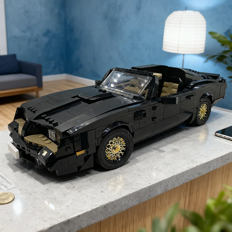 

1394pcs MOC Pontiac Trans Am Firebird Creator Expert Model Building Blocks Architecture Christmas Gifts Toy Idea Education DIY