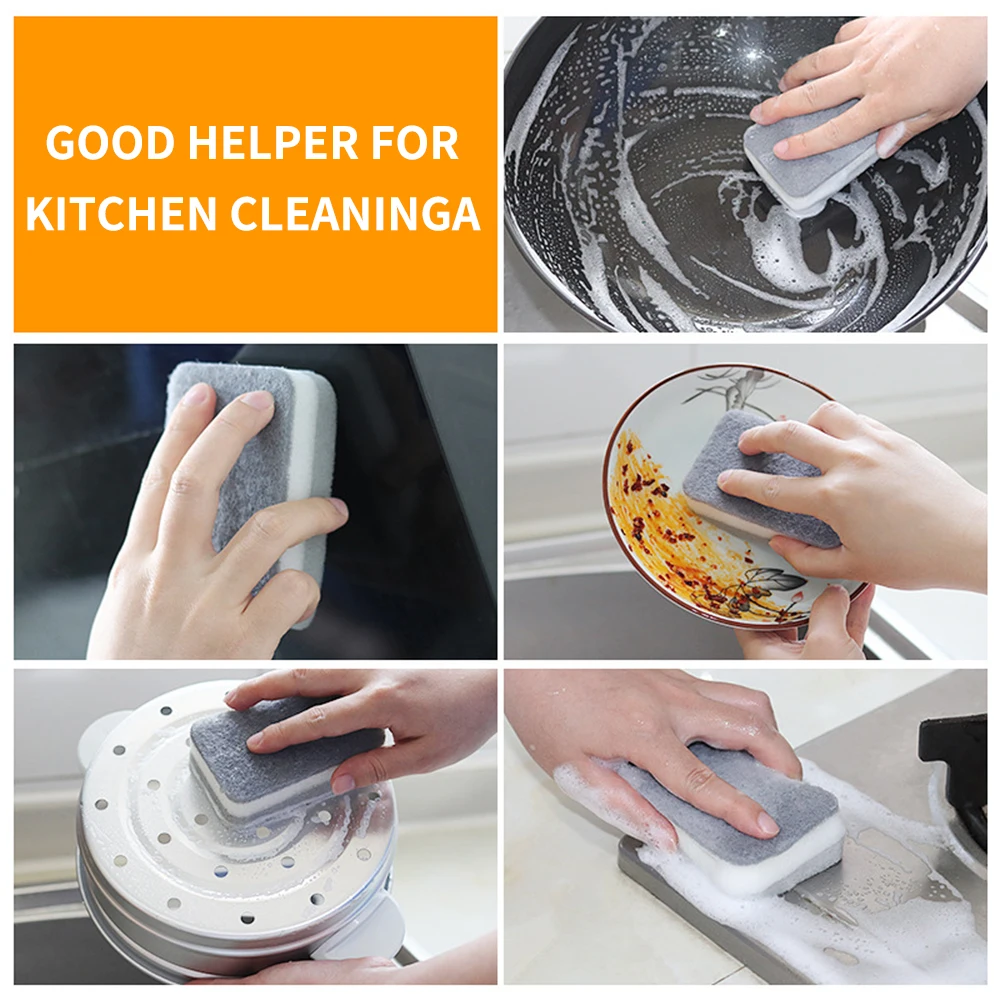 Dwustronna gąbka do szorowania, ściereczka do mycia naczyń, ręczniki do czyszczenia naczyń, gąbki kuchenne, ściereczki Bru Sponge Cloth — zdjęcie 7