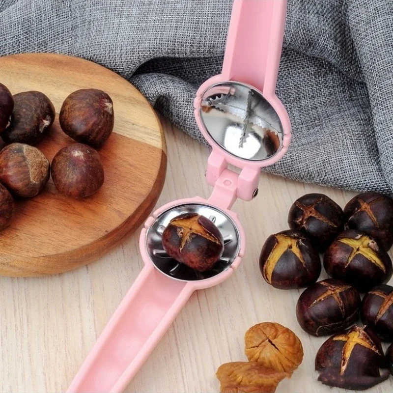 Stainless Steel 2-in-1 Chestnut Machine Kitchen Accessory with Chestnut Sheath Cutter And Opener for Nuts