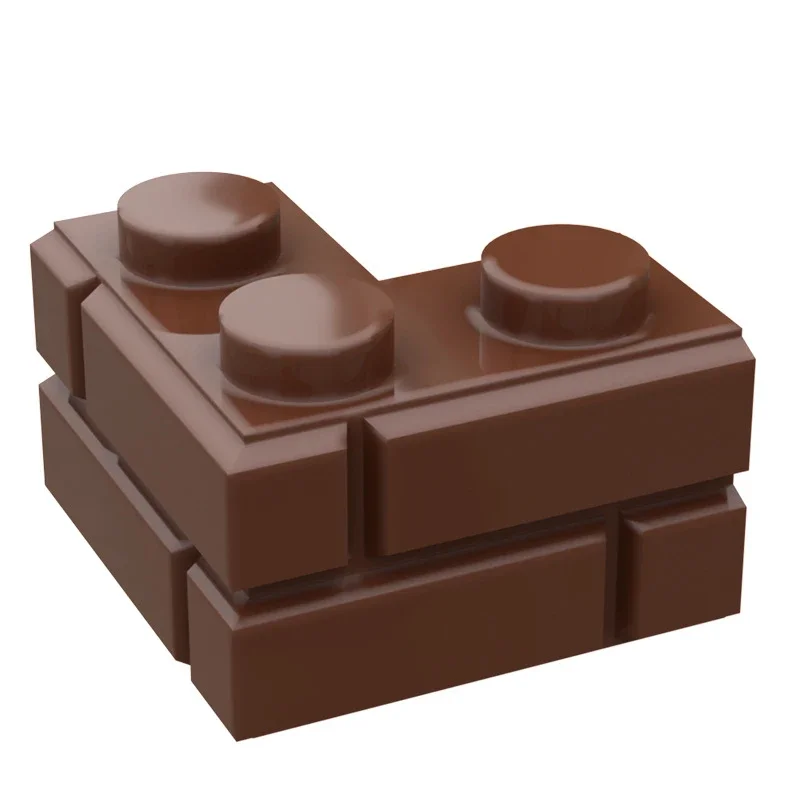 MOC 10PCS 2357 2x2 Special Corner Wall Tiles Building Blocks Pattern Classical Adaptive Brick Toys Adults Boys Special Day Gifts