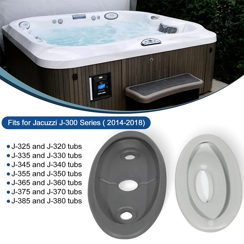 2472-824 Oval Pillow Insert+Back Mount for Jacuzzi J-300 Series Hot Tubs & Spas(2004-2018),Headrest Pillow Replace 2455-263,4Pcs