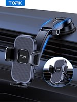 TOPK Car Phone Holder Gravity Stand for iPhone Xiaomi Samsung Car Mobile Support for Dashboard Windshield Air Vent Phone Mount