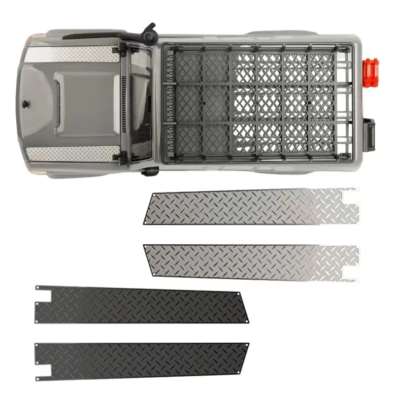 

RC Car cover metal anti-plate modification stainless steel protective sheet for 1/10 RC Crawler RGT LC76 #R150C Parts