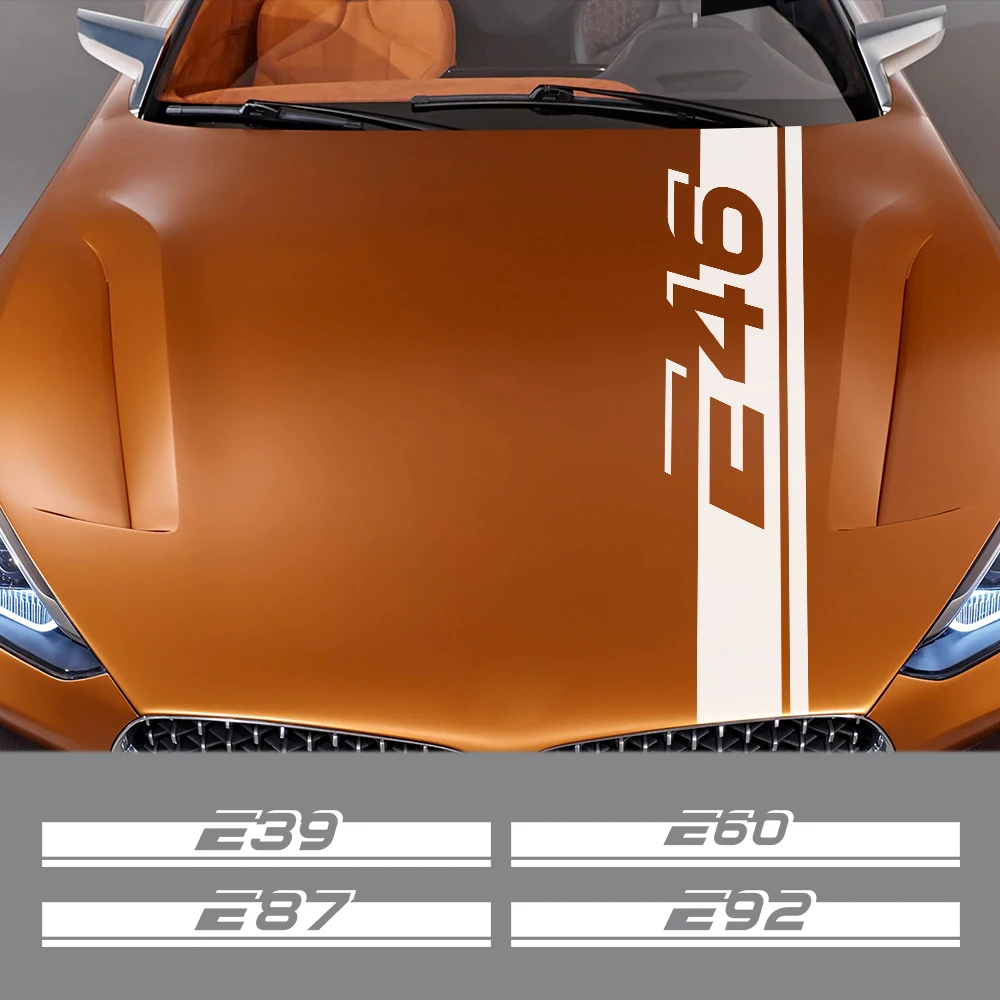 자동차 보닛 후드 스티커 액세서리 비닐 필름 데칼 For BMW E39 E46 E60 E90 E28 E30 E34 E36 E53 E61 E62 E70 E87 E91 E92 E93