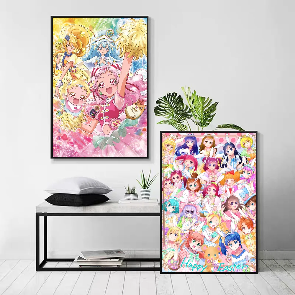 Precure Classic Vintage Posters Vintage Room Bar Cafe Decor Stickers Wall Painting