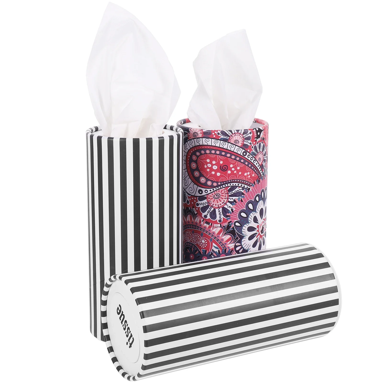 3 Stuks Diner Servetten Cilinder Pomppapier Schattig Gezicht Tissue Multifunctionele Gezichtswagen Draagbare Voorraad Miss