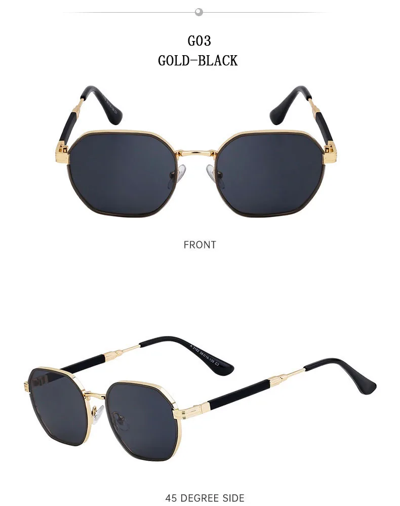 Vintage Sonnenbrille Für Männer Luxus Mode Gläser Shades Quadrat Sonnenbrille Frauen Trendy Gafas De Sol Hombre Zonnebril Occhiali – Detail 14