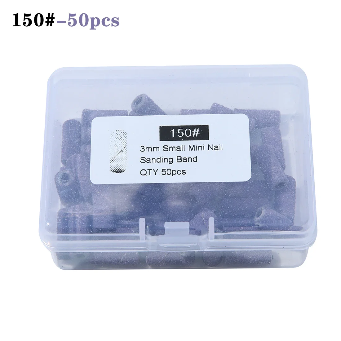Professional Manicure Pedicure Accessory for Electric Nail Drill Grinding 50Pcs/Pack 3mm Mini Purple-Black Sanding Bands