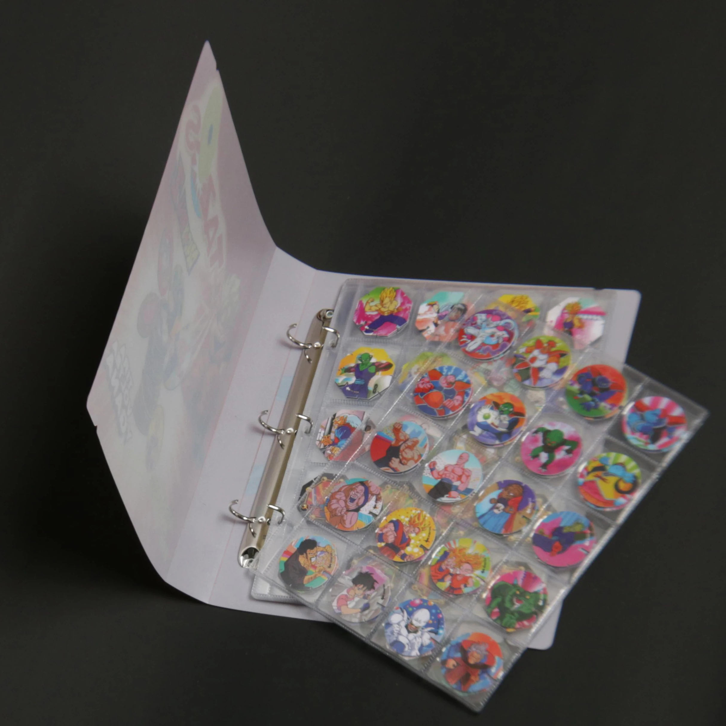 Lote De Tazos Dragon Ball Z Álbum Coletar Cartão Livro Super Saiyan Sun Wukong Yokos Chaps Taps Conjunto completo de presentes