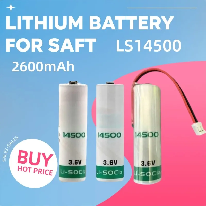 

2600mAh for SAFT LS14500 AA 3.6V PLC Industrial Control Equipment Lithium Battery