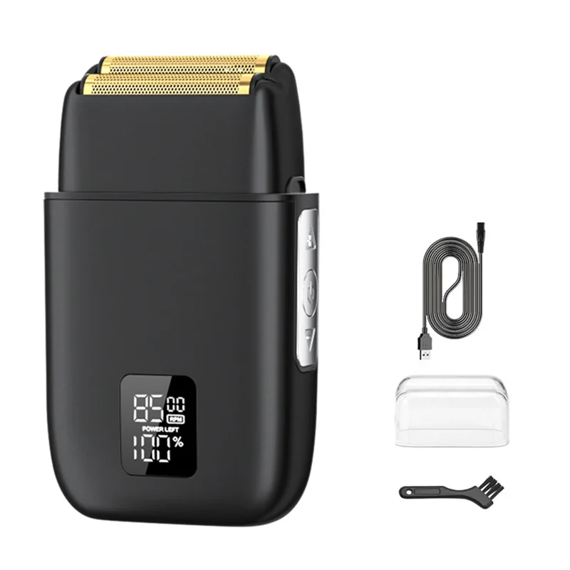 A005-Afeitadora de lámina,Afeitadora para hombres con malla de lámina ultrafina,Afeitadora impermeable IPX7 para hombres con control de 3 velocidades