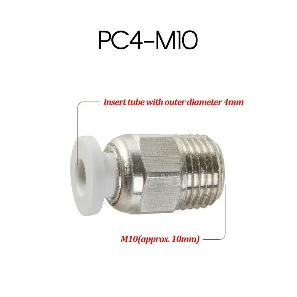 

High Performance Pneumatic Tube Fitting Connector for Creality 3D For CR10Ender3 Suitable for Various Applications