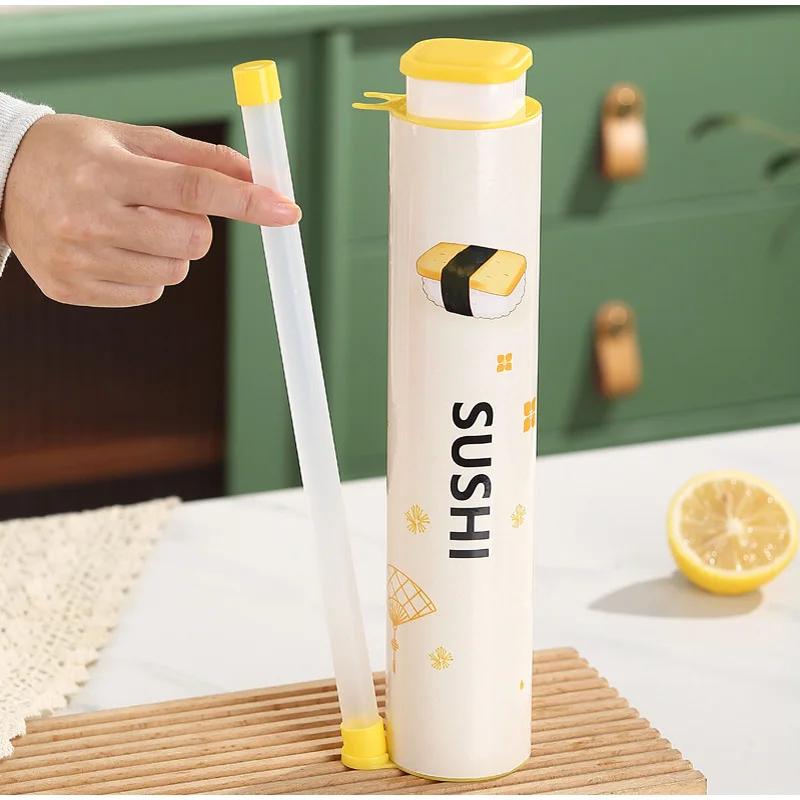 1/4/10PCS Japanese-style Round Sushi Push Box Wich Sauce Straw Sushi Mold Cone Push Up Paper Bucket Package Paper Box Accessory