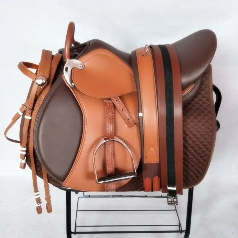 New British Comprehensive Saddle Double Belly Size Lowfor Horse Field Trainer Equestrian Special