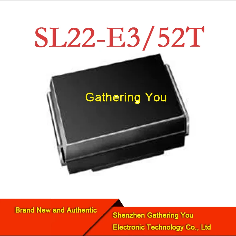 

SL22-E352T DO214AA Schottky diode and rectifier 2.0amp 20volt Brand New Authentic