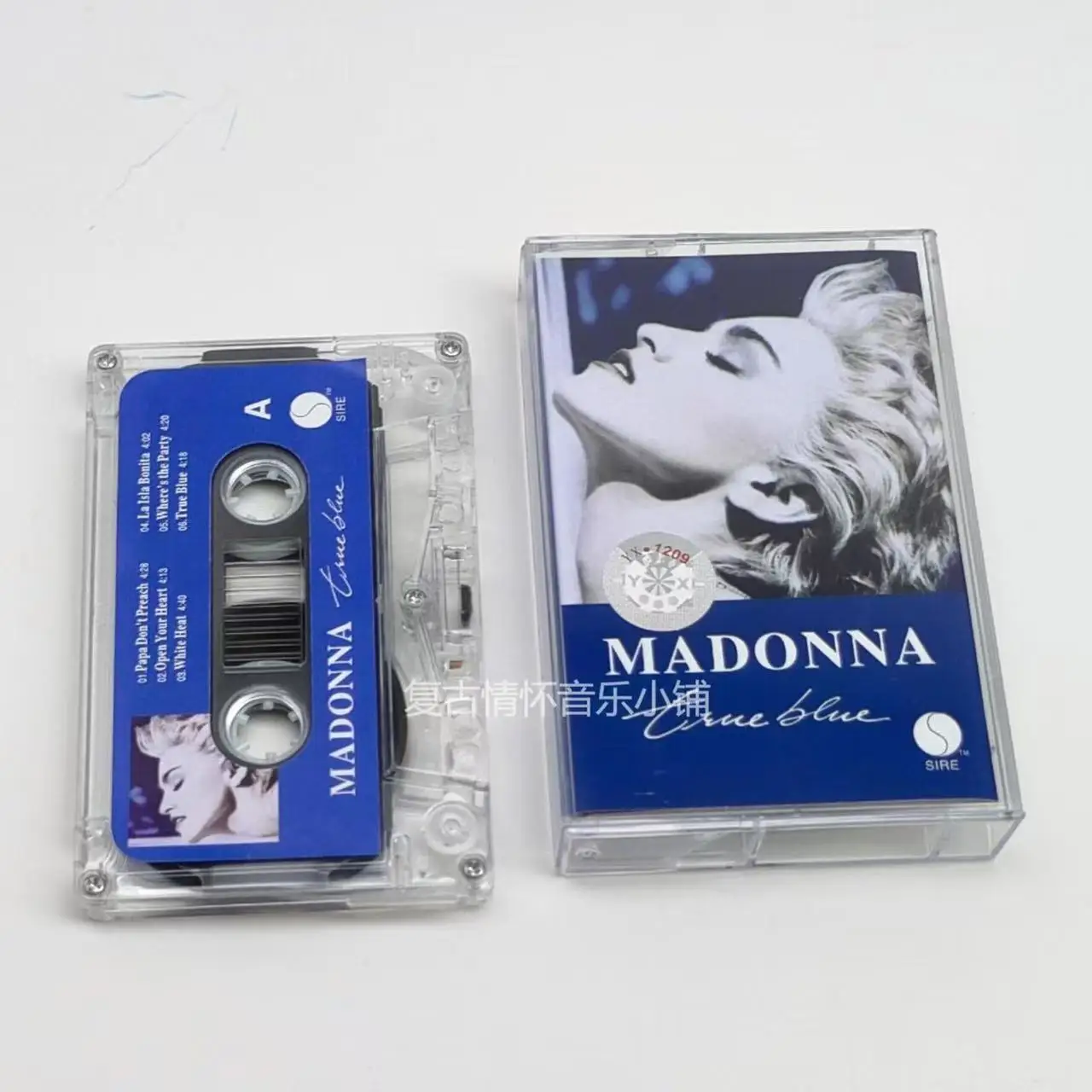 Azul verdadeiro madonna música fita magnética maiores sucessos álbum cassete cosplay walkman gravador de carro soundtracks caixa festa música