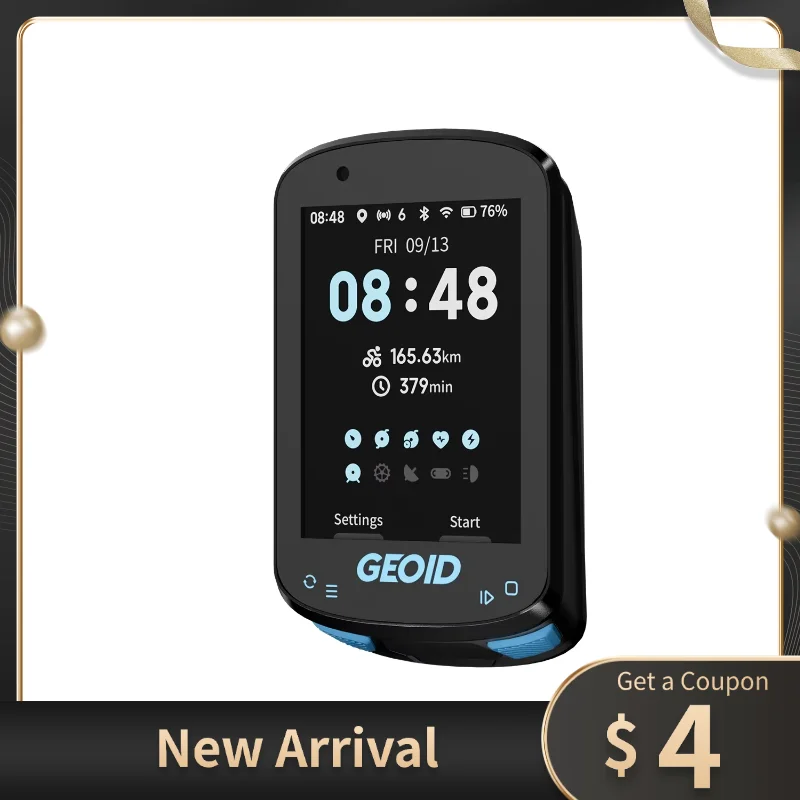 شاشة ملونة للدراجة/ركوب الدراجات، كمبيوتر لاسلكي - ملاحة الطريق مع تخطيط إعادة الطريق، واي فاي وبلوتوث، تحديد المواقع السريع 5s #1