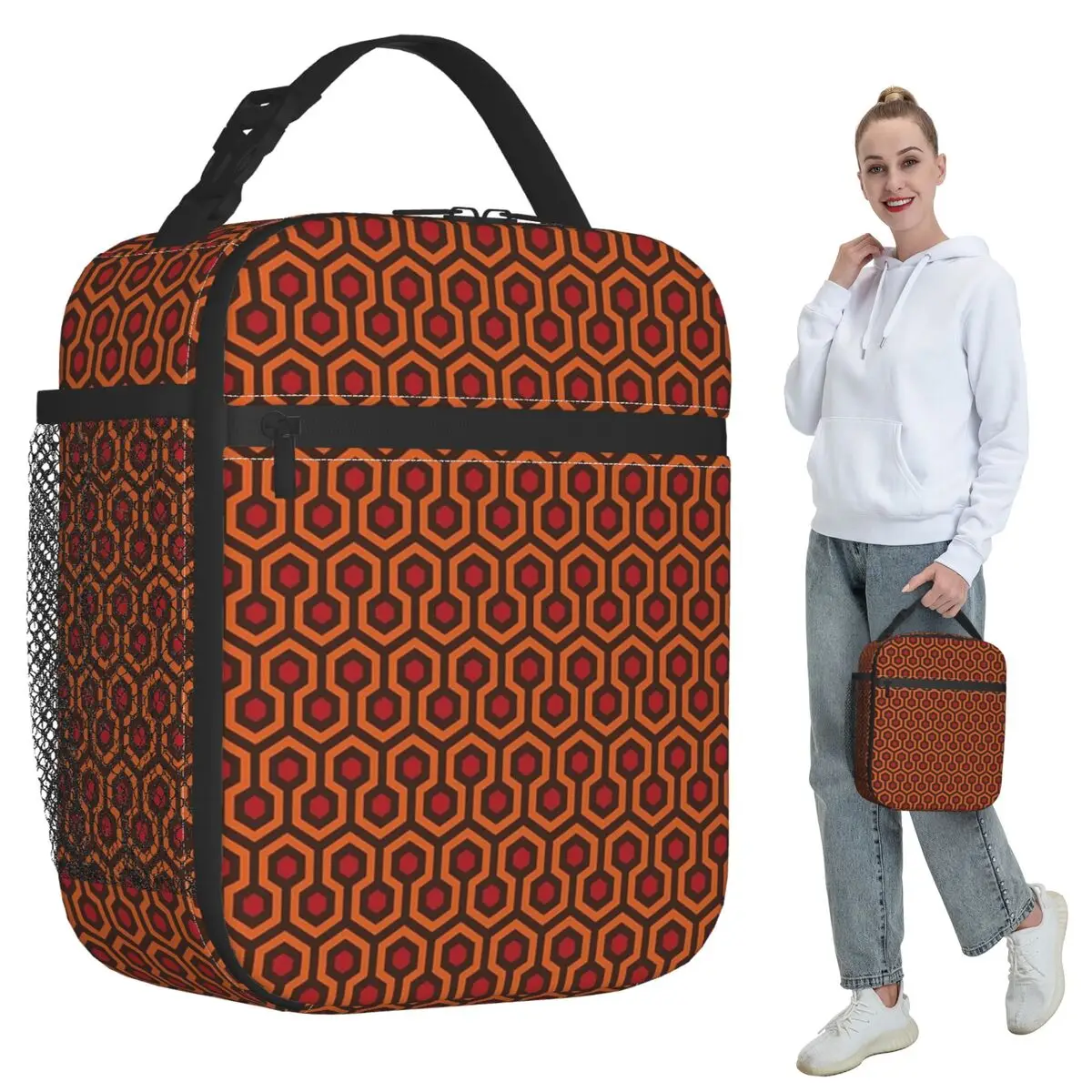 The Overlook Hotel Carpet Insulated Lunch Bag for Kids School Cooler Thermal Food Box Tote Portable Lunch Boxes Container