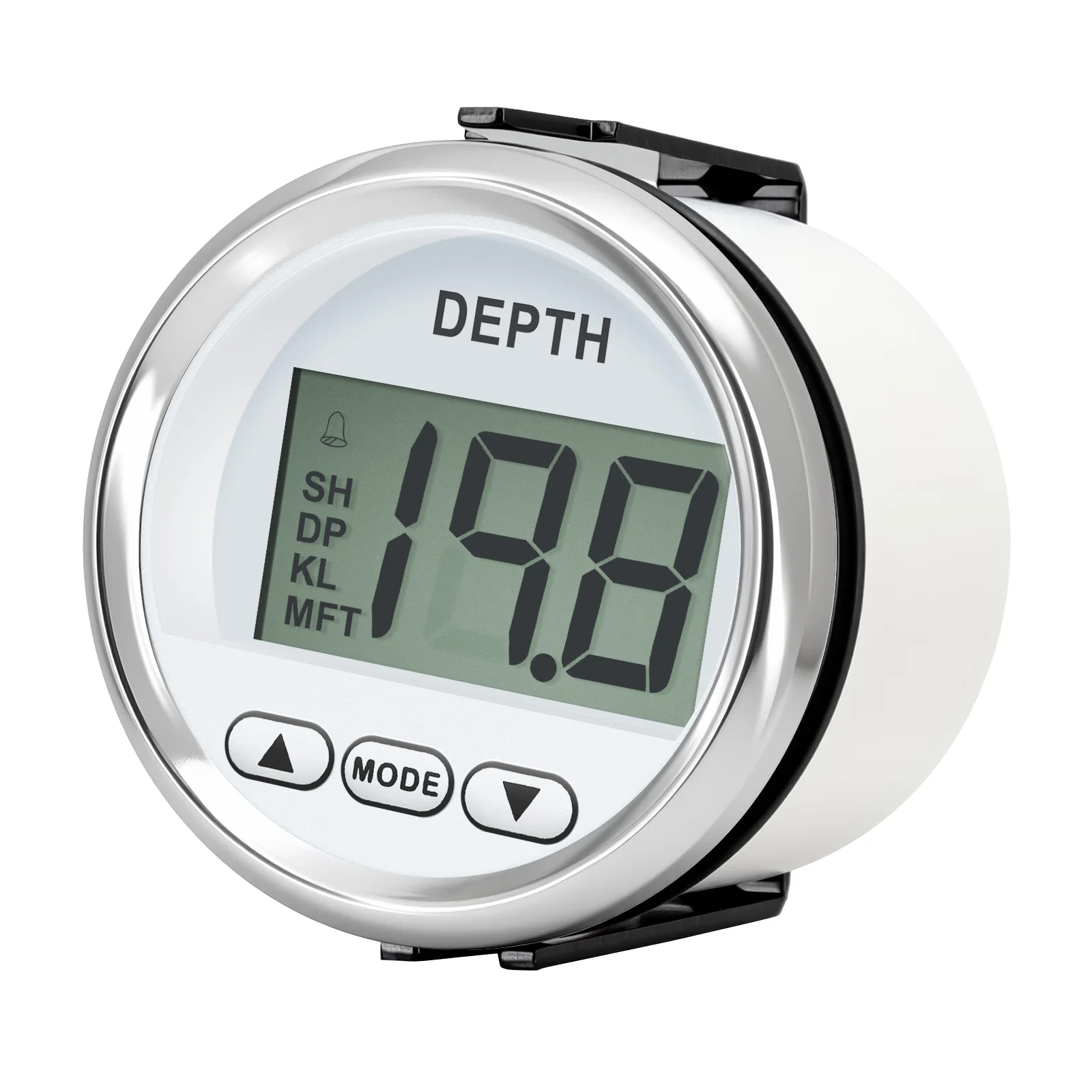 52mm Digital Depth Gauge Waterproof Marine Boat Yacht Depth Alarm Meter Fishing Boats Accessories Universal Depth Meter