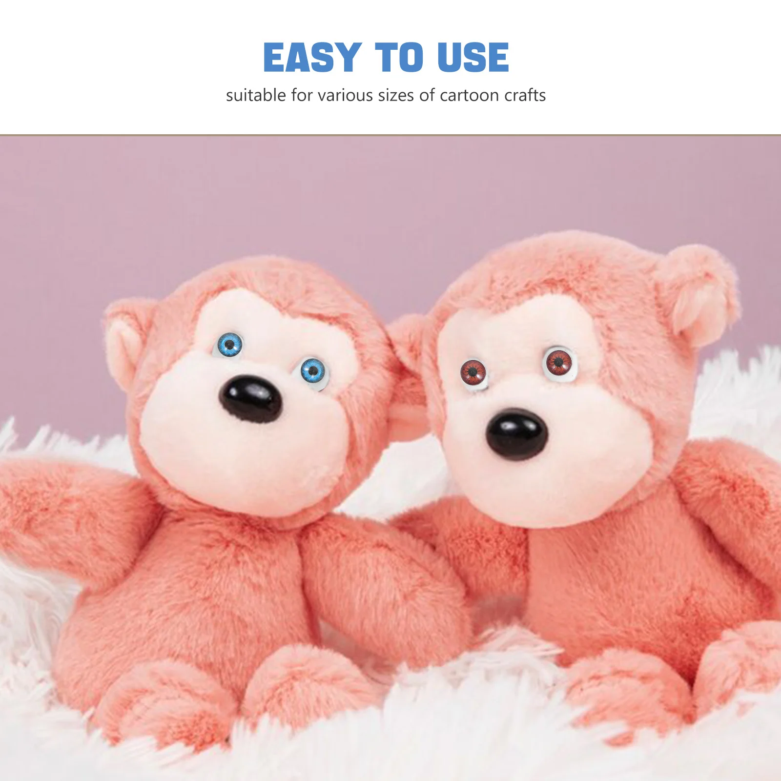 40 قطعة عيون الكرتون 20 مللي متر عيون السلامة المستديرة البلاستيك DIY بها بنفسك الحرف اليدوية الكروشيه الدمى مقل العيون اليدوية واقعية #6