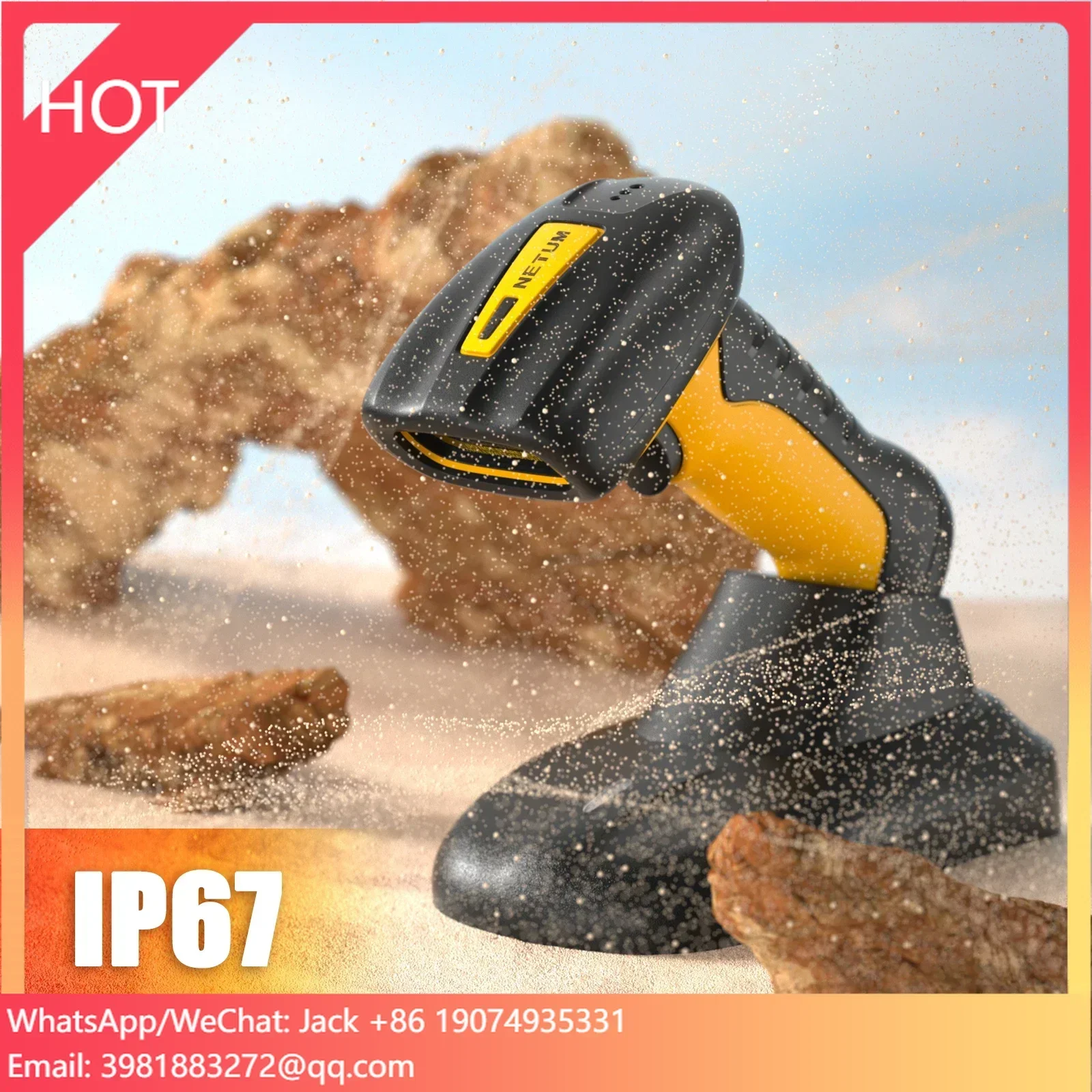 NETUM Handheld 1D 2D Barcode Scanner Wireless QR Code Scanner USB Barcode Reader 2.4G QR Code Reader For Inventory