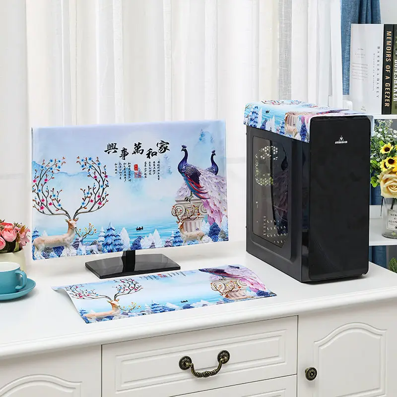 19-32Inch Computer Cover,  Monitor Desktop Computer Dust Cover  Computer Cloth Monitor Cover