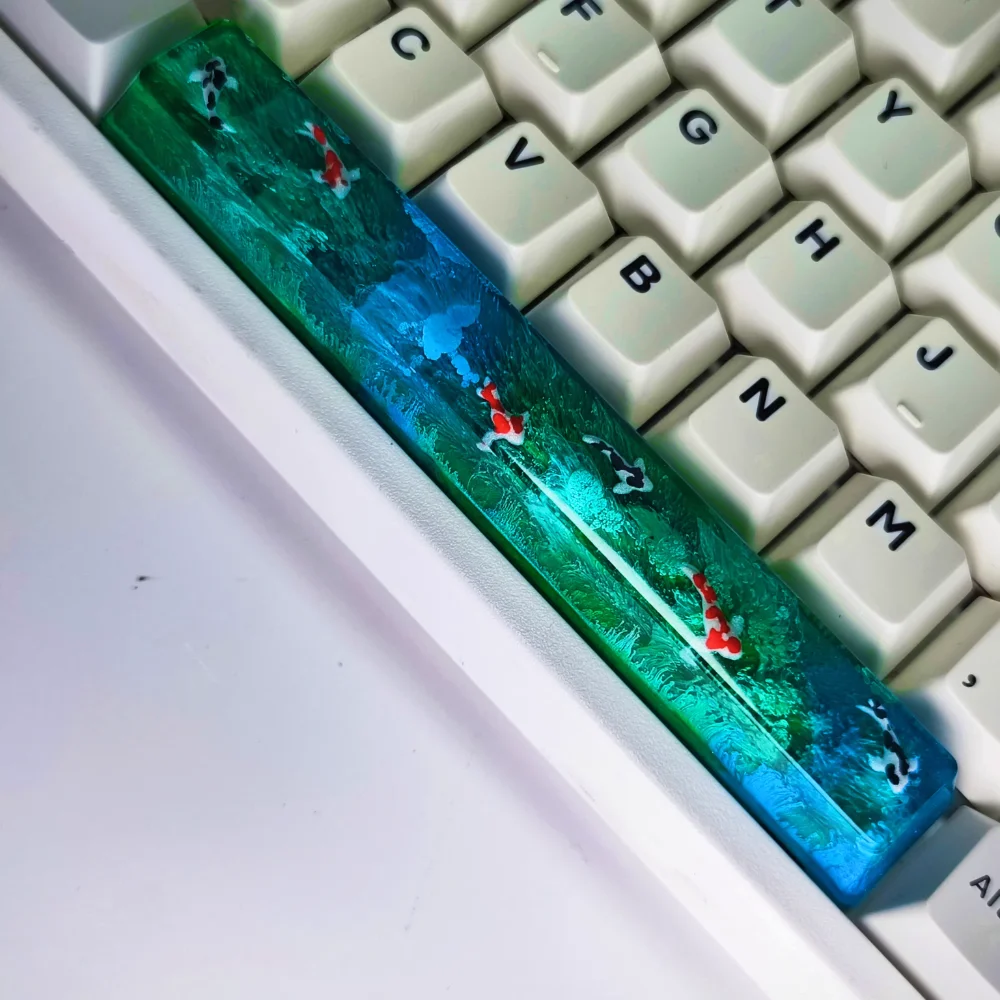 Imagem -04 - Personalizado 6.25u Espaço Resina Keycaps Oem Keycaps Faça Você Mesmo Calor-sublimação Adaptado para Cereja Teclados Mecânicos Pbt