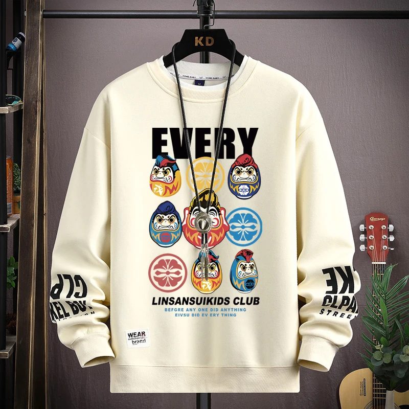 New Men Casual Sweatshirts Autumn Women Sweatshirt Cool Blue Long-sleeved T-shirts S-5XL American Graphic Casual Tops 2025