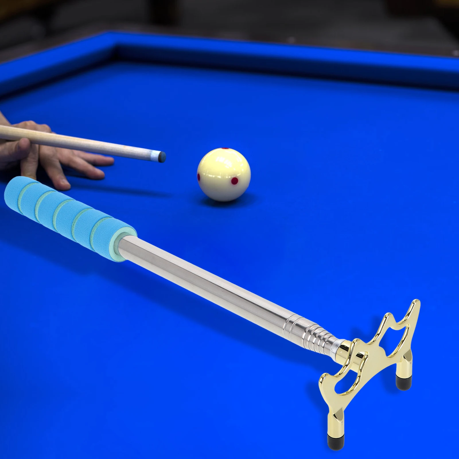 

Adjustable Billiards Cue Stick Bridge Head Pool Accessories Metal Pool Stick Holder Snooker Cue Stand Sturdy Bracket Multiple