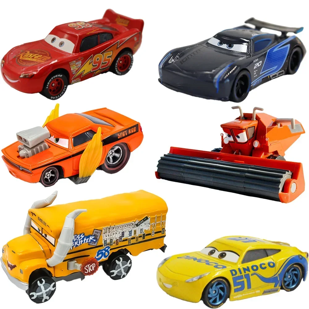 New Alloy Car Model Collection Cars 3 2 Toy Lightning Collection Car Miss Fritter Frank Ramone Lizzie Sarge Diecast Dinoco Racer