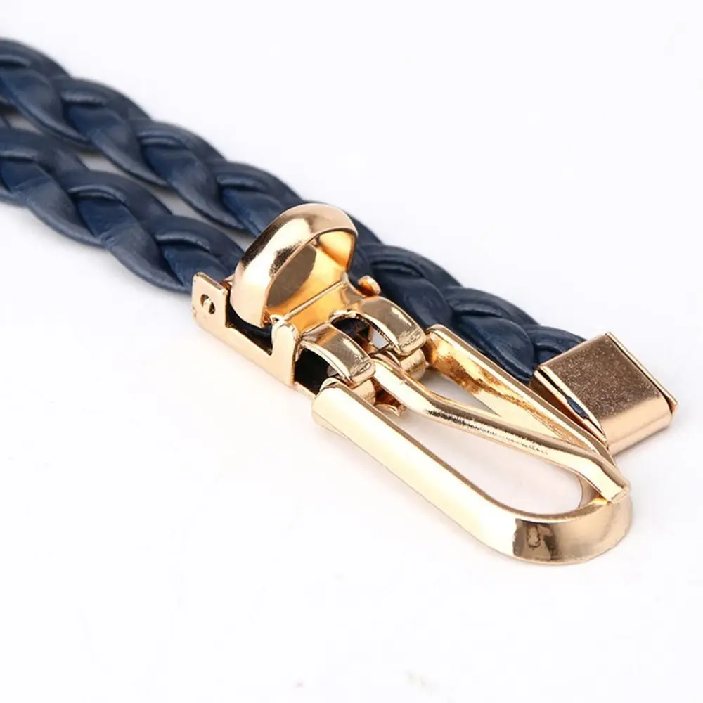 Fashion Vintage Dress Pin Buckle Waistband Weave Waist Band Ladies Dress Cummerbands Braided Belt