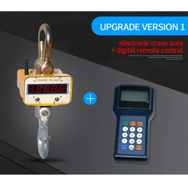 المحمولة الثقيلة LED LCD 5T رافعة رقمية كهربائية معلقة مقياس الرافعة اللاسلكية مع الشاشة #3