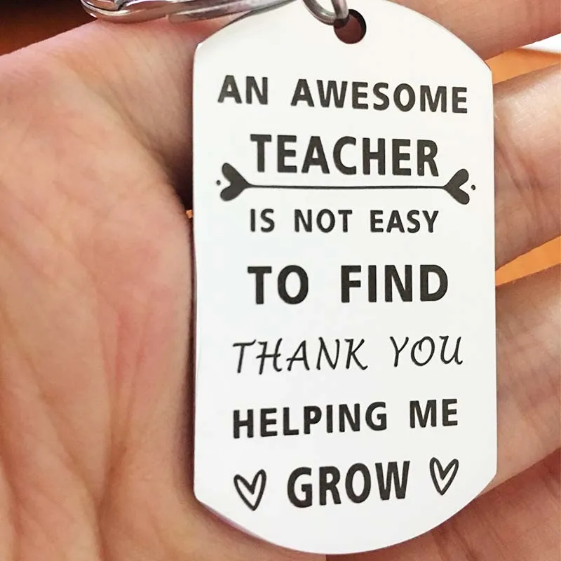 Personalized Custom Keychain Graduation Teacher Gifts Key chain Teacher's Day Gift key rings