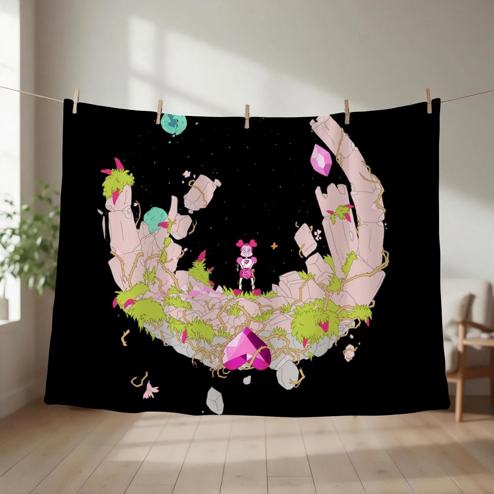 Don't forget your best friend, Spinel! Throw Blanket couch cozy soft plush fuzzy picnic outdoor blanket