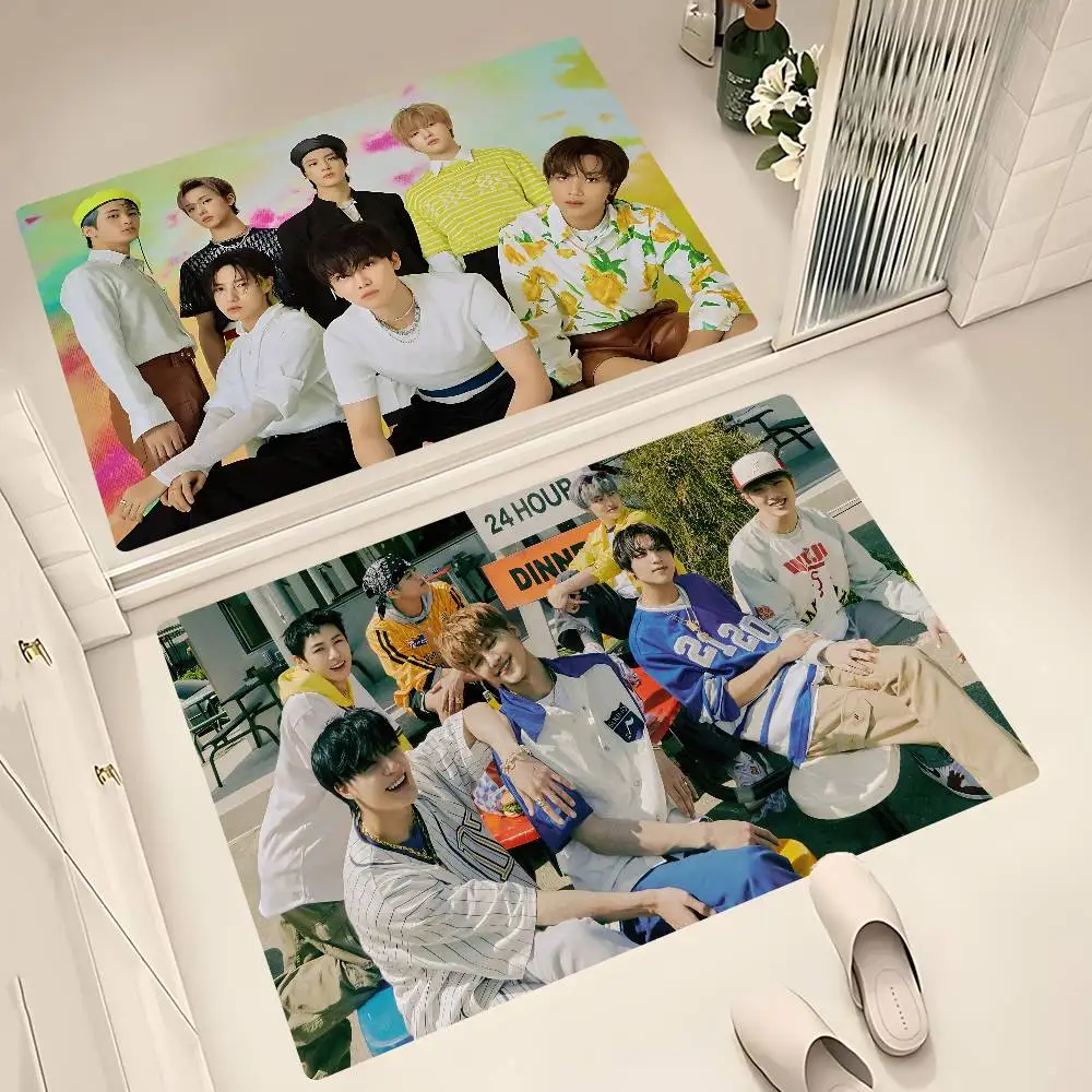 D-Dream Kpop Boy Group N-Nct الكلمة حصيرة عدم الانزلاق غرفة الغسيل حصيرة الغسيل ديكور شرفة غرفة المعيشة الطفل Alfombra