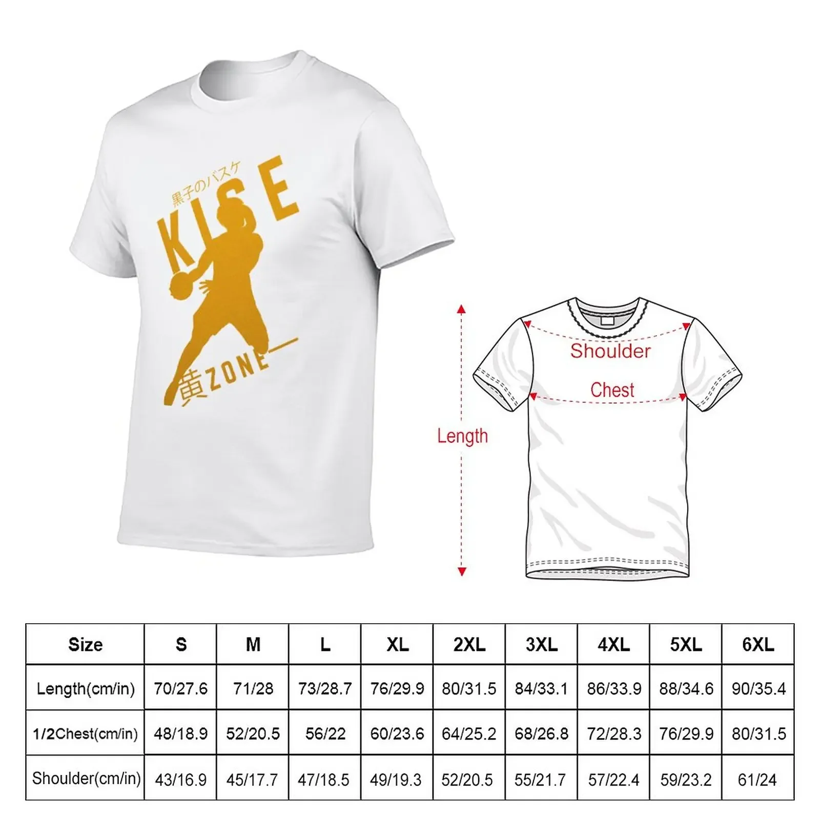 Kise: Yellow Zone 1 - Kuroko no Basket T-Shirt for a boy blacks mens white t shirts