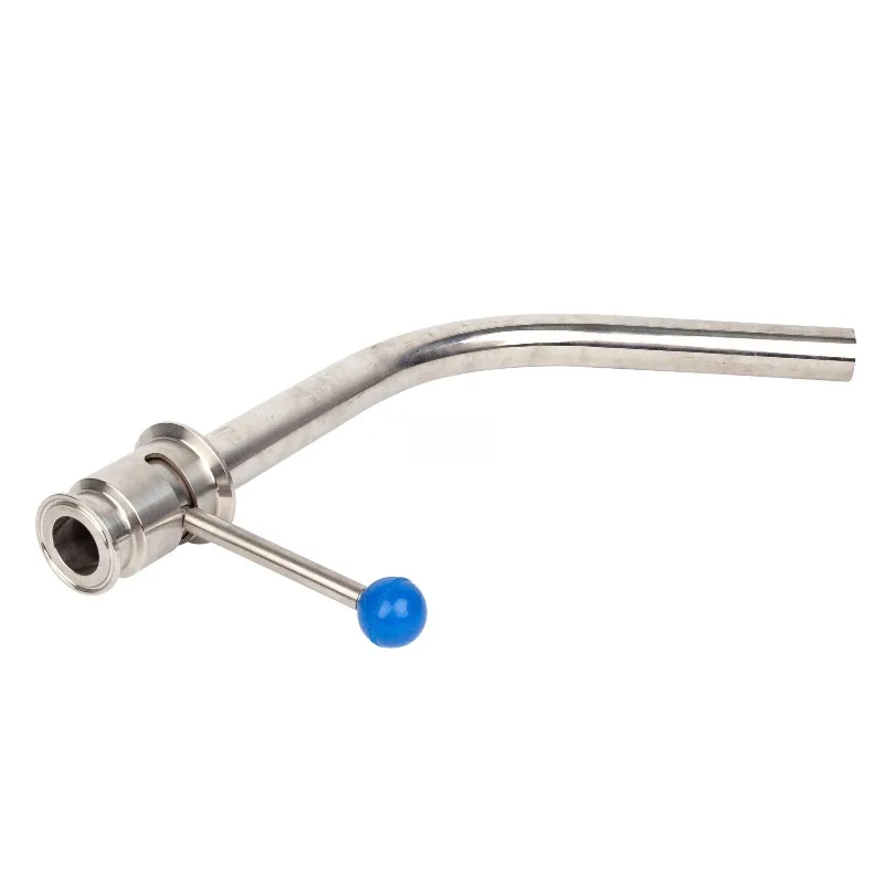 

1-4'' SS304 Sanitary Rotating Racking Arm Double O-Ring Valve Tri-Clamp