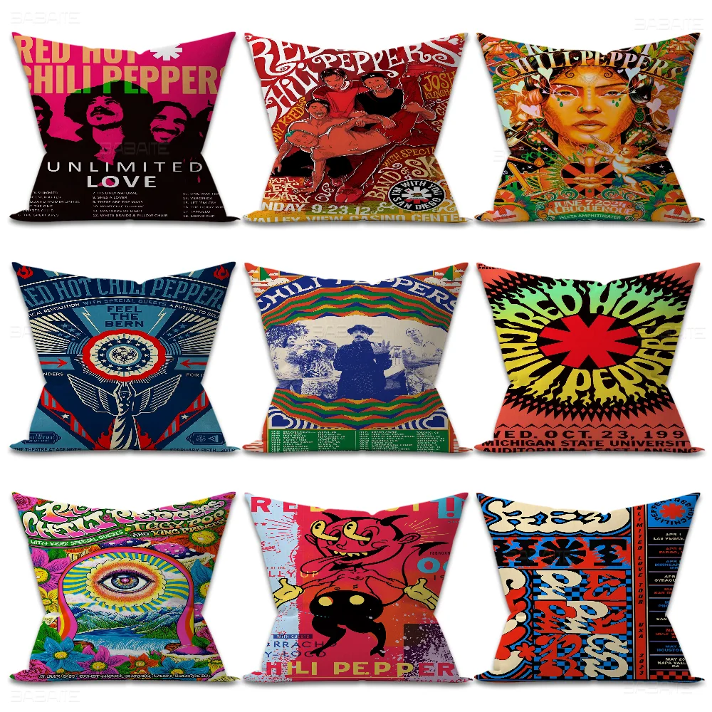 Red Hot Chili Peppers Stitch Lucky Dragon Pillow Cover Sofa Cushion Cover Home Room Decoration Children Gift