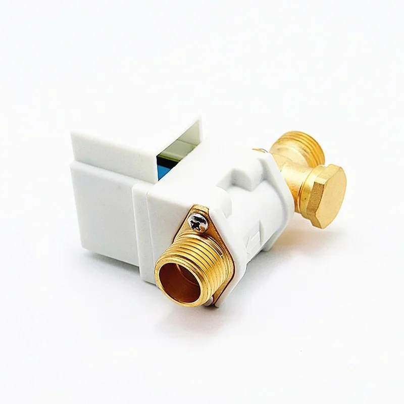 Brass electric solenoid valve G1/2\' NC 12v 24v 220v water heater air solar system fixed support for deep well pump