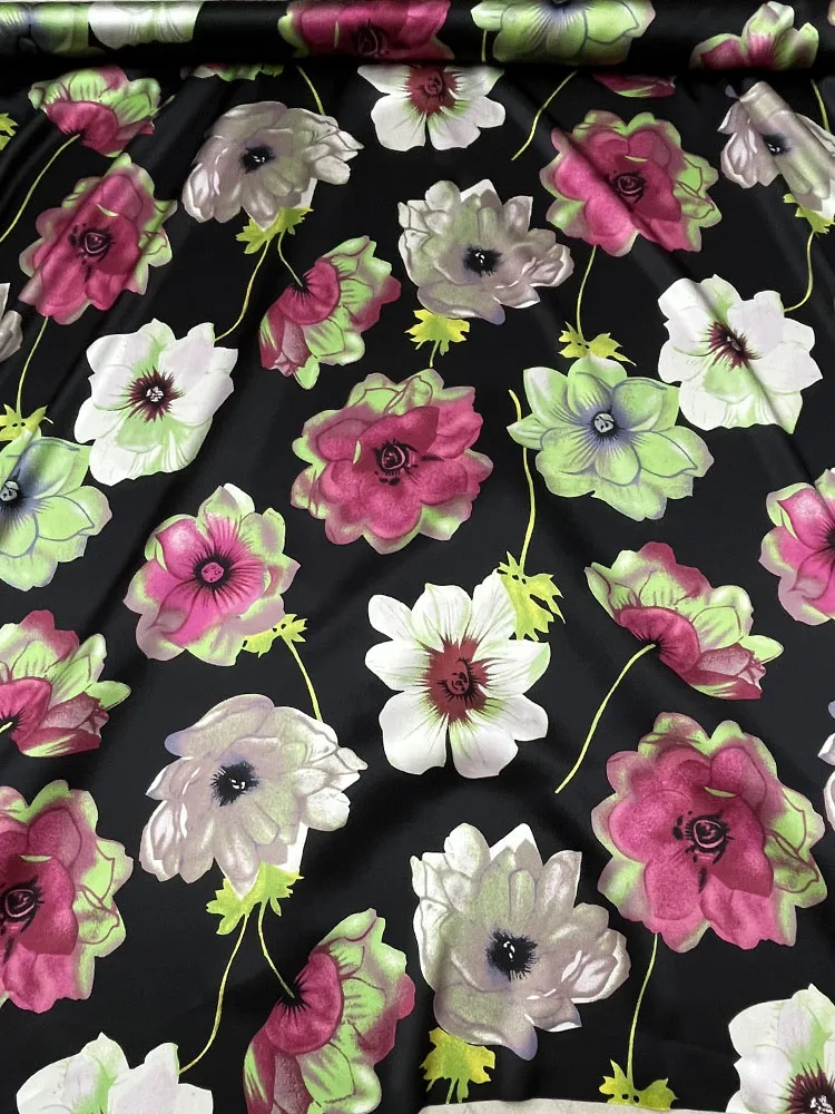 

Silk Fashion Cloth 25 Momme Multicolor High Quality Real Designer Fabric for Cheongsam Qipao Dress