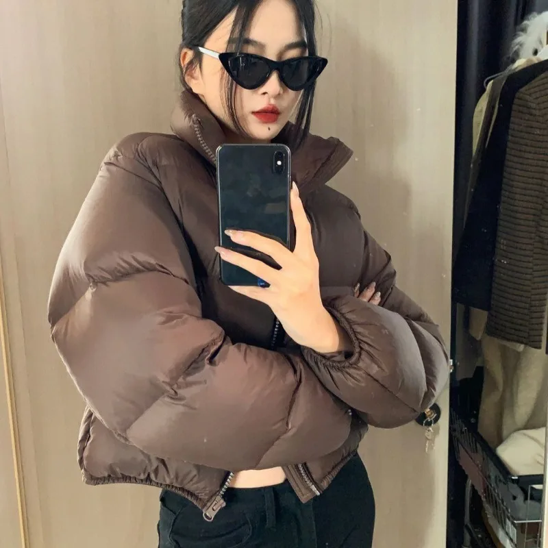 Fashion New Women's Winter Down Jacket Trendy Female's Short Jacket Light Warm Ladies Lightweight padded jackets Top Coat