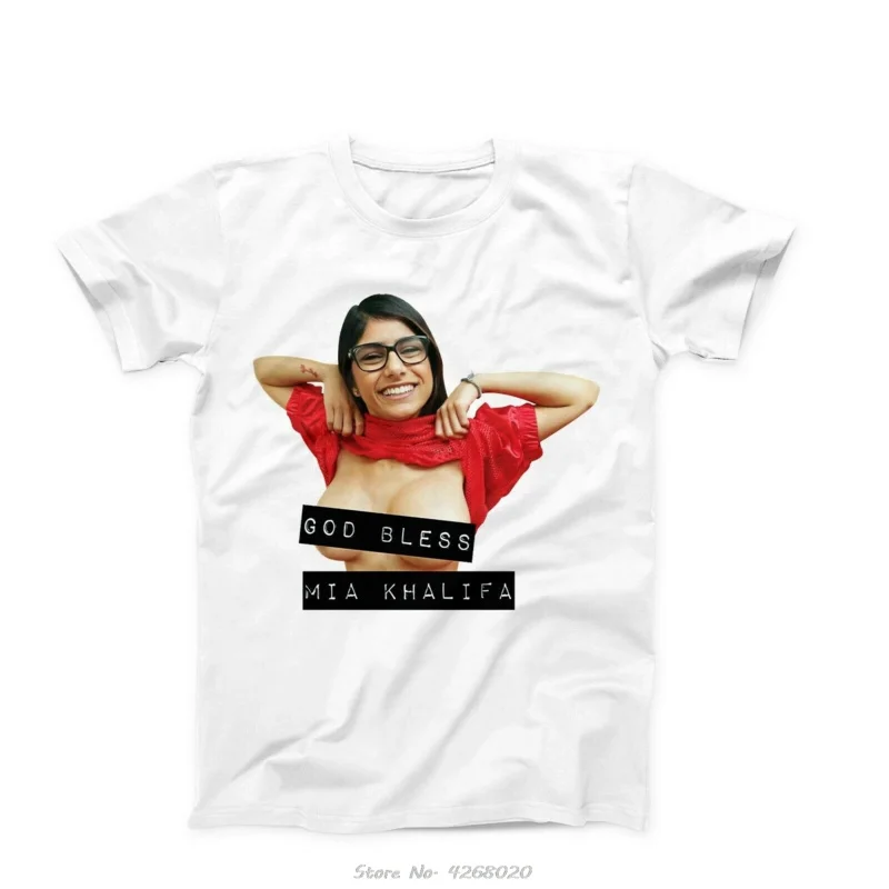 Mia Khalifa porn star funny mens joke T-shirt birthday gift tee unisex tshirt men Cotton T shirt hip hop tees Harajuku