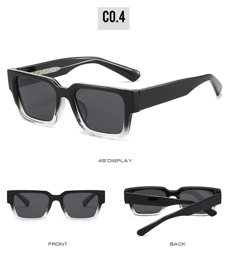 Klassische quadratische Sonnenbrille, polarisierte Sonnenbrille für Damen und Herren, zum Fahren, Angeln, Sonnenschutz, Metallkern, TAC-Linsenschirme – Detail 10