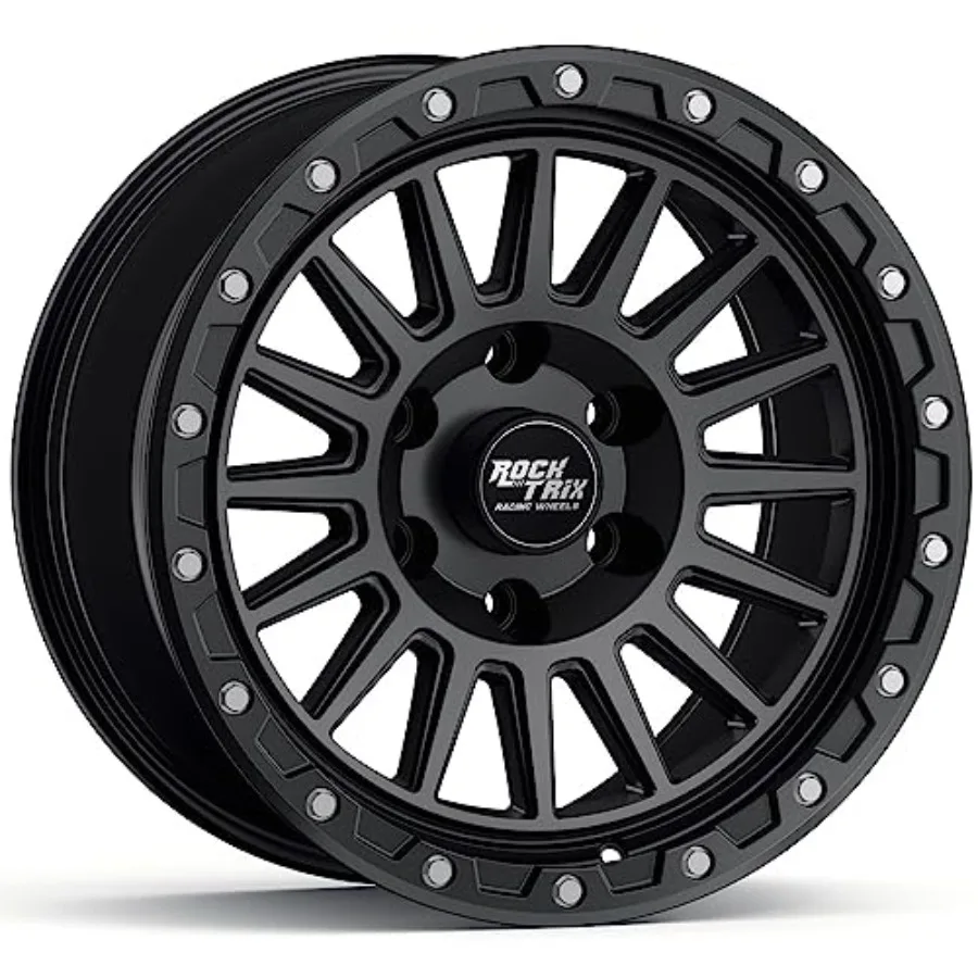 

20 inch Wheel for 2001+ Tacoma 6x5.5 6x139.7 20x9 +12mm Offset 5.5 Inch Backspace 106.1mm Bore Black Fits 2002+ 4Runner FJ Cru