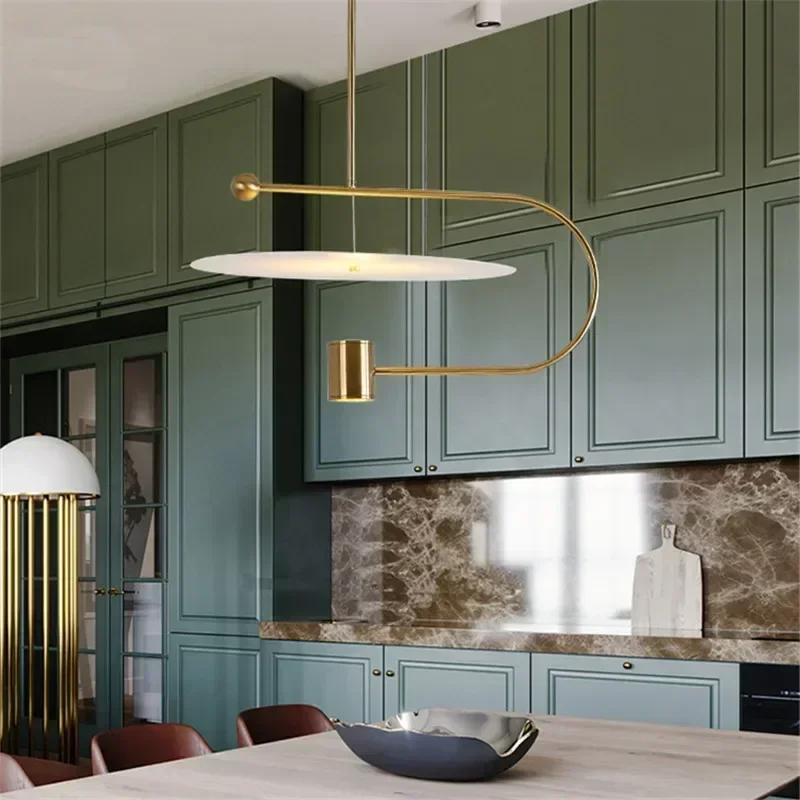 Float Runde Pendelleuchte Moderne Esstisch Glanz Suspension Wohnzimmer Küche Insel Beleuchtung Led Schlafzimmer Dekoration Lampe