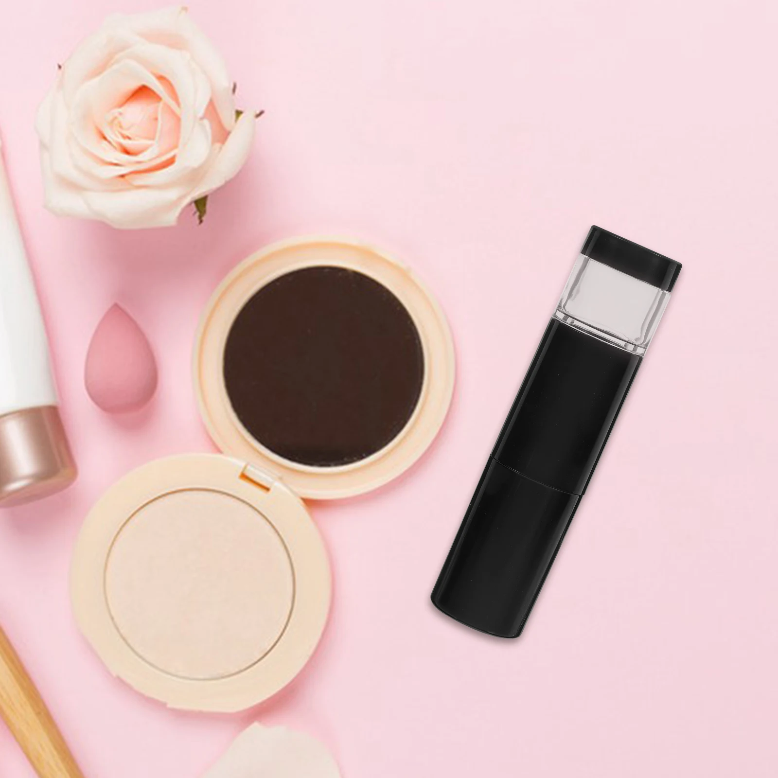 

Automatic Powder Spray Makeup Brush Black Fiber F 45 for Loose Pressed Blush Powder Portable Women Makeup Tool
